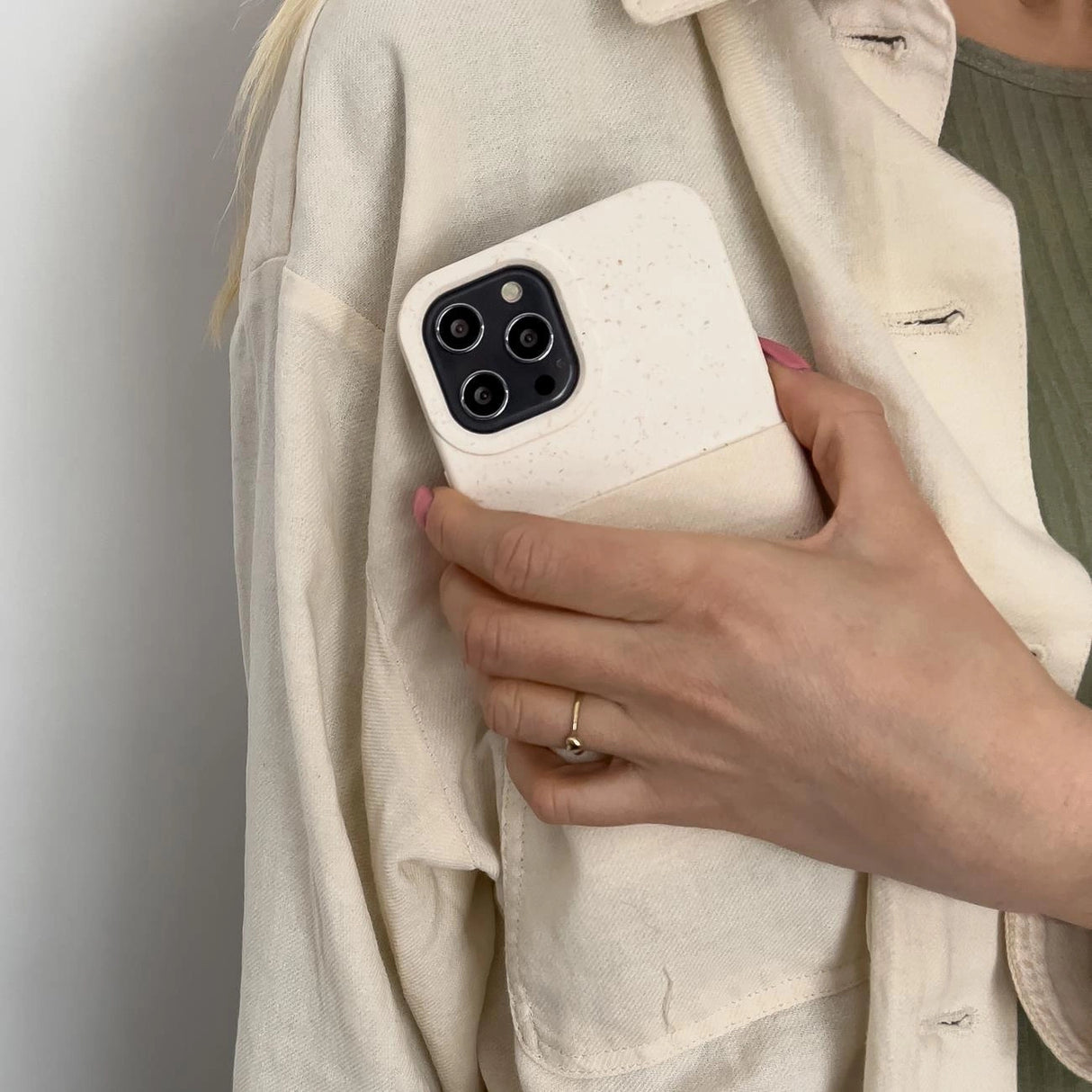 Eco Case til iPhone 14 Plus silikone nedbrydeligt cover lilla
