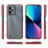 Spring Case til Realme C31 silikonhylster med lyserød ramme