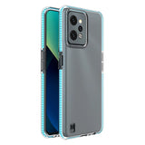 Spring Case til Realme C31 silikone dæk med ram lysblå