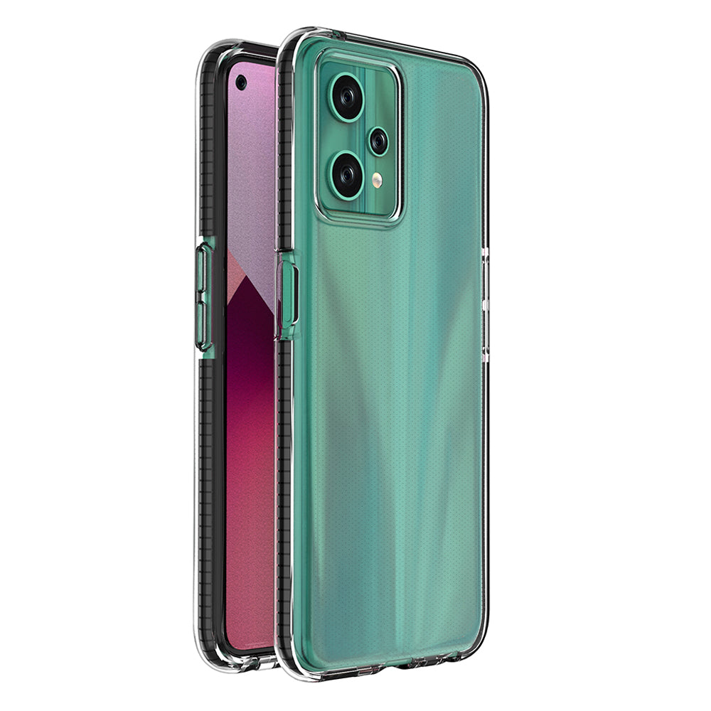 Spring Case til Realme 9 Pro silikone dækning med ramme sort