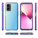 Spring Case Cover til Realme 9i, Oppo A36 / A76 / A96 Silicone Cover med Frame lyserød