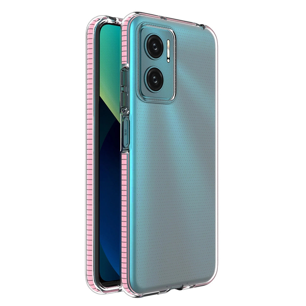 Spring Case Cover til Xiaomi Redmi Note 11E / Redmi 10 5G / Redmi 10 Prime + 5G / Poco M4 5G Silikon Cover med ramme lyserød