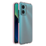 Spring Case Cover til Xiaomi Redmi Note 11E / Redmi 10 5G / Redmi 10 Prime + 5G / Poco M4 5G Silikon Cover med ramme lyserød