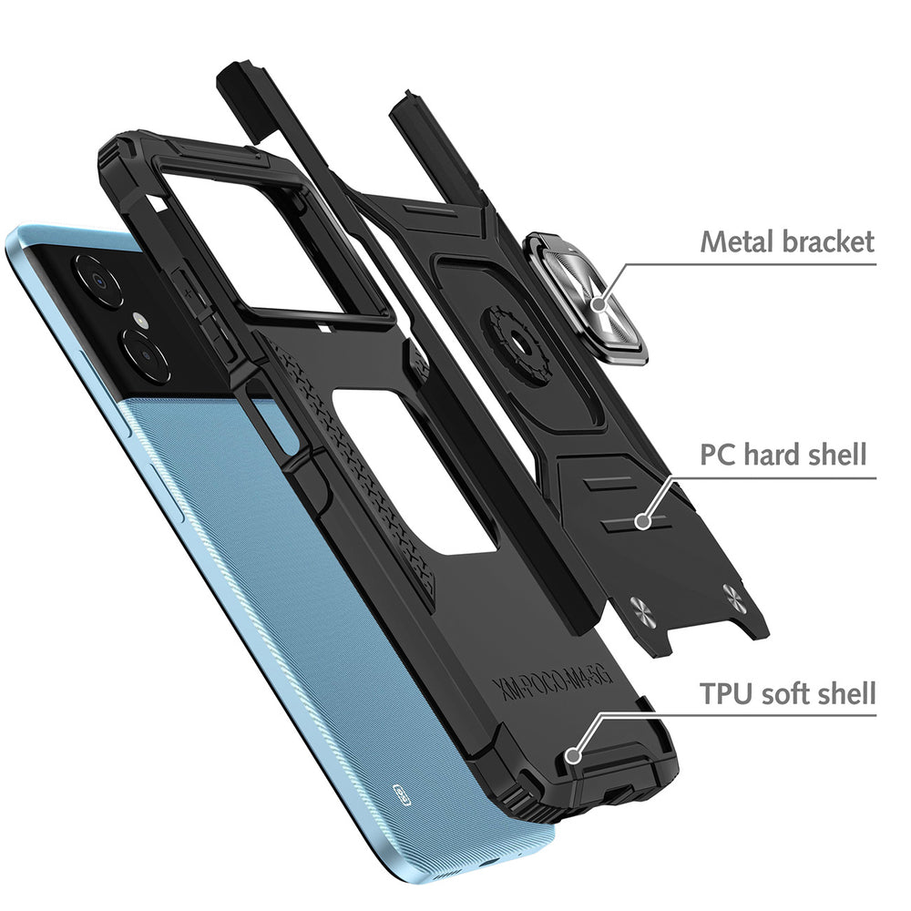 Wozinsky Ring Armor case til Samsung Galaxy A03 pansret cover magnetisk holder ring sort