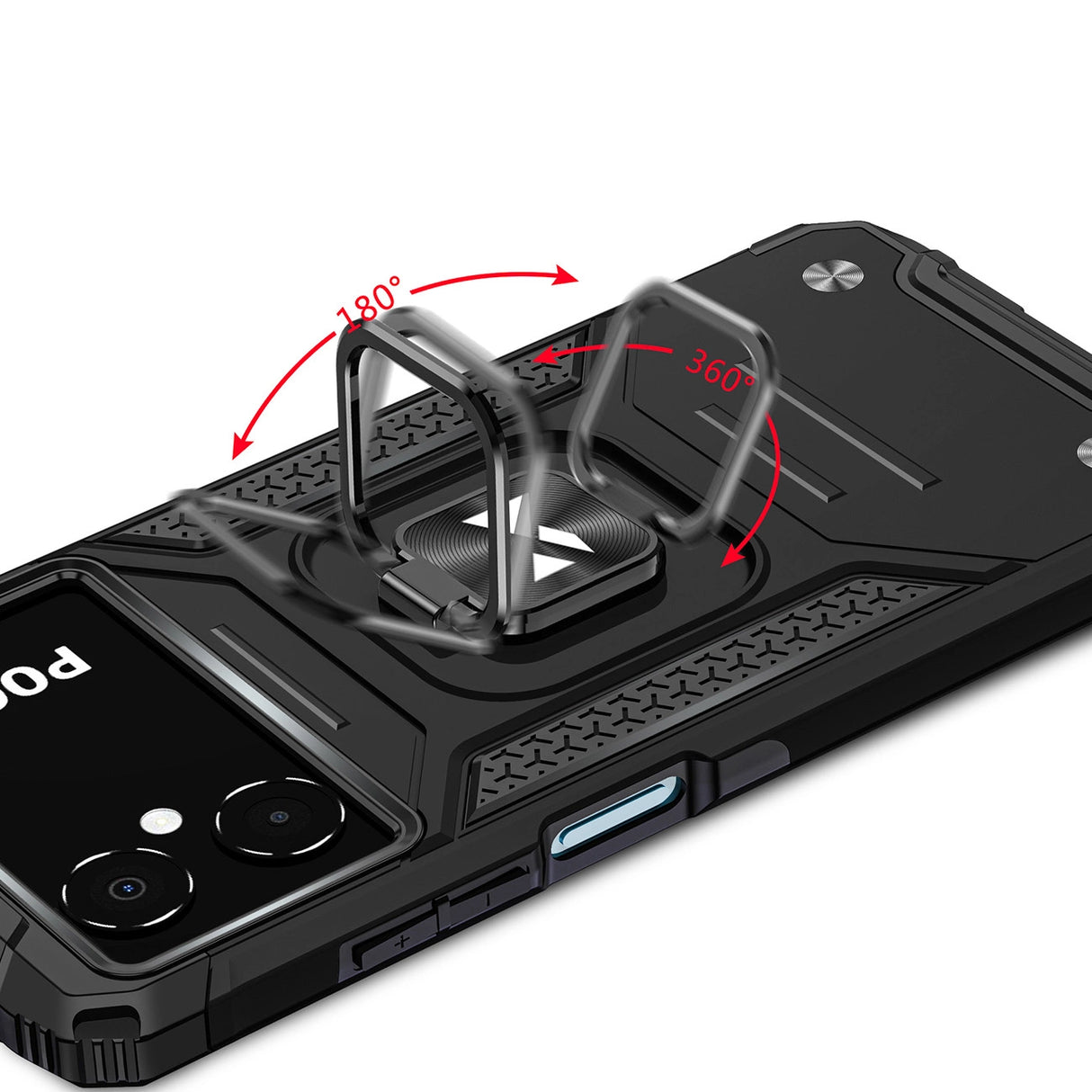 Wozinsky Ring Armor case til Samsung Galaxy A03 pansret cover magnetisk holder ring sort