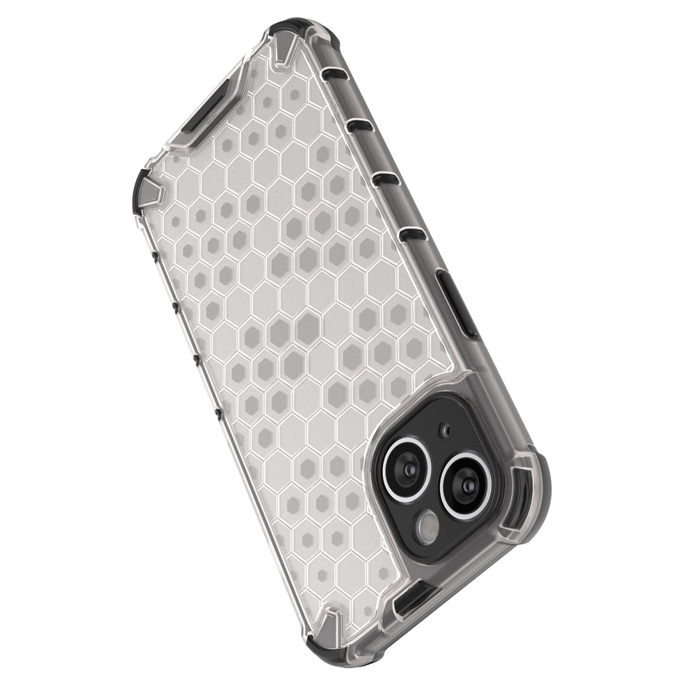 Honeycomb case til iPhone 14 pansret hybrid cover blå