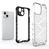 Honeycomb case til iPhone 14 pansret hybrid cover blå