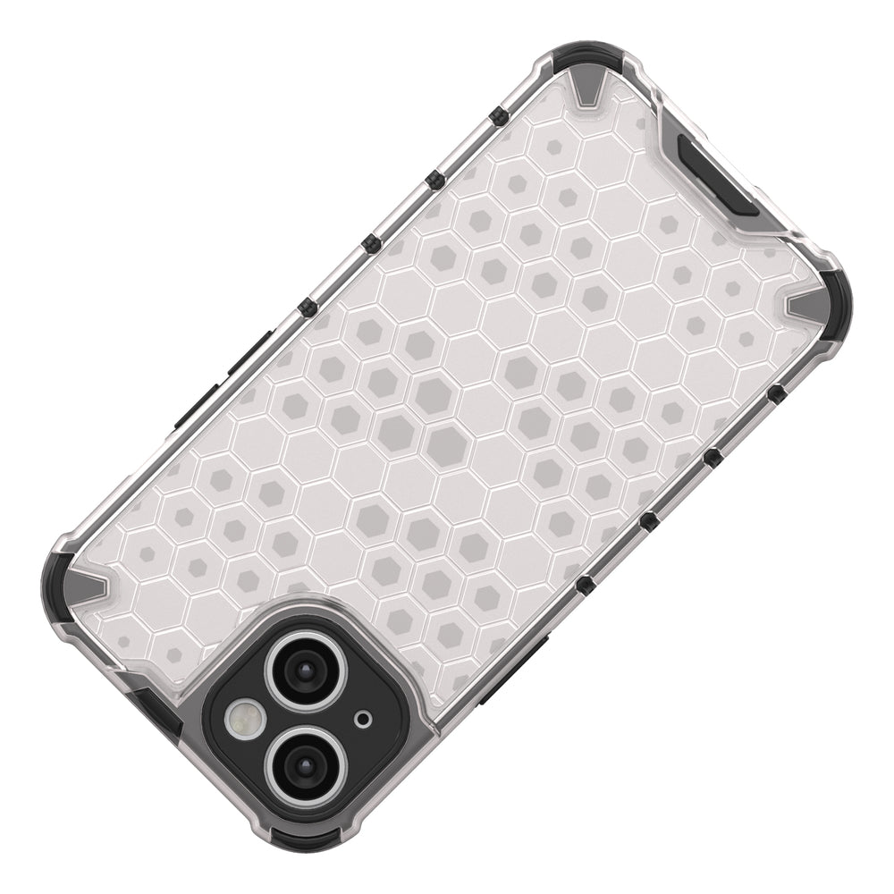 Honeycomb case til iPhone 14 pansret hybrid cover blå