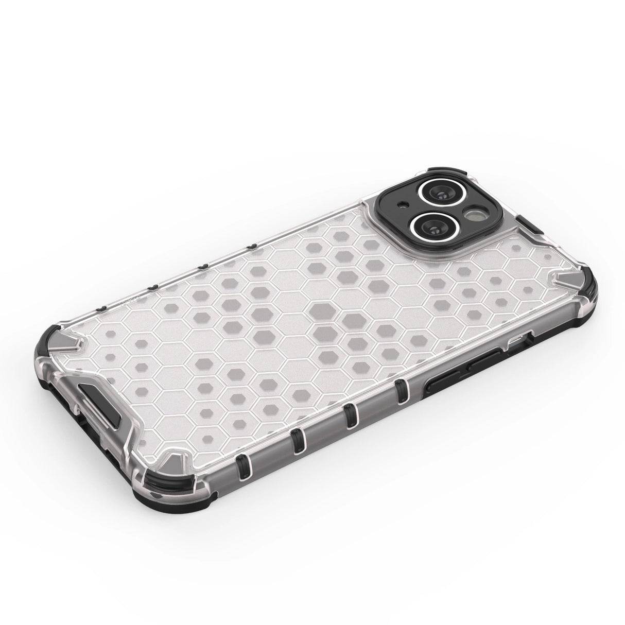 Honeycomb case til iPhone 14 pansret hybrid cover gennemsigtigt