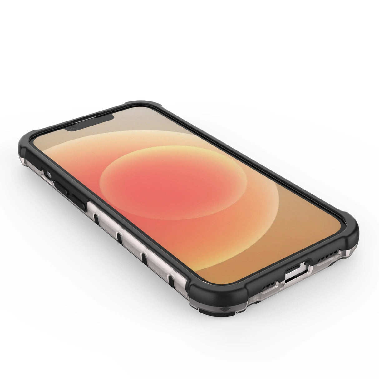 Honeycomb case til iPhone 14 pansret hybrid cover gennemsigtigt
