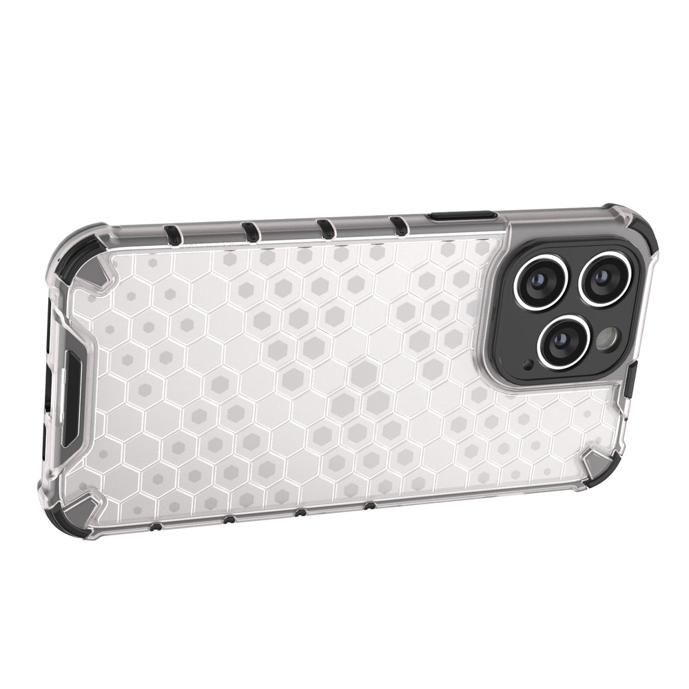 Honeycomb case til iPhone 14 Pro pansret hybrid cover blå
