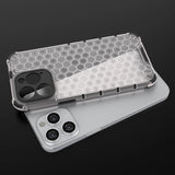 Honeycomb case til iPhone 14 Pro pansret hybrid cover gennemsigtigt