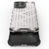 Honeycomb case til iPhone 14 Pro Max pansret hybrid cover blå