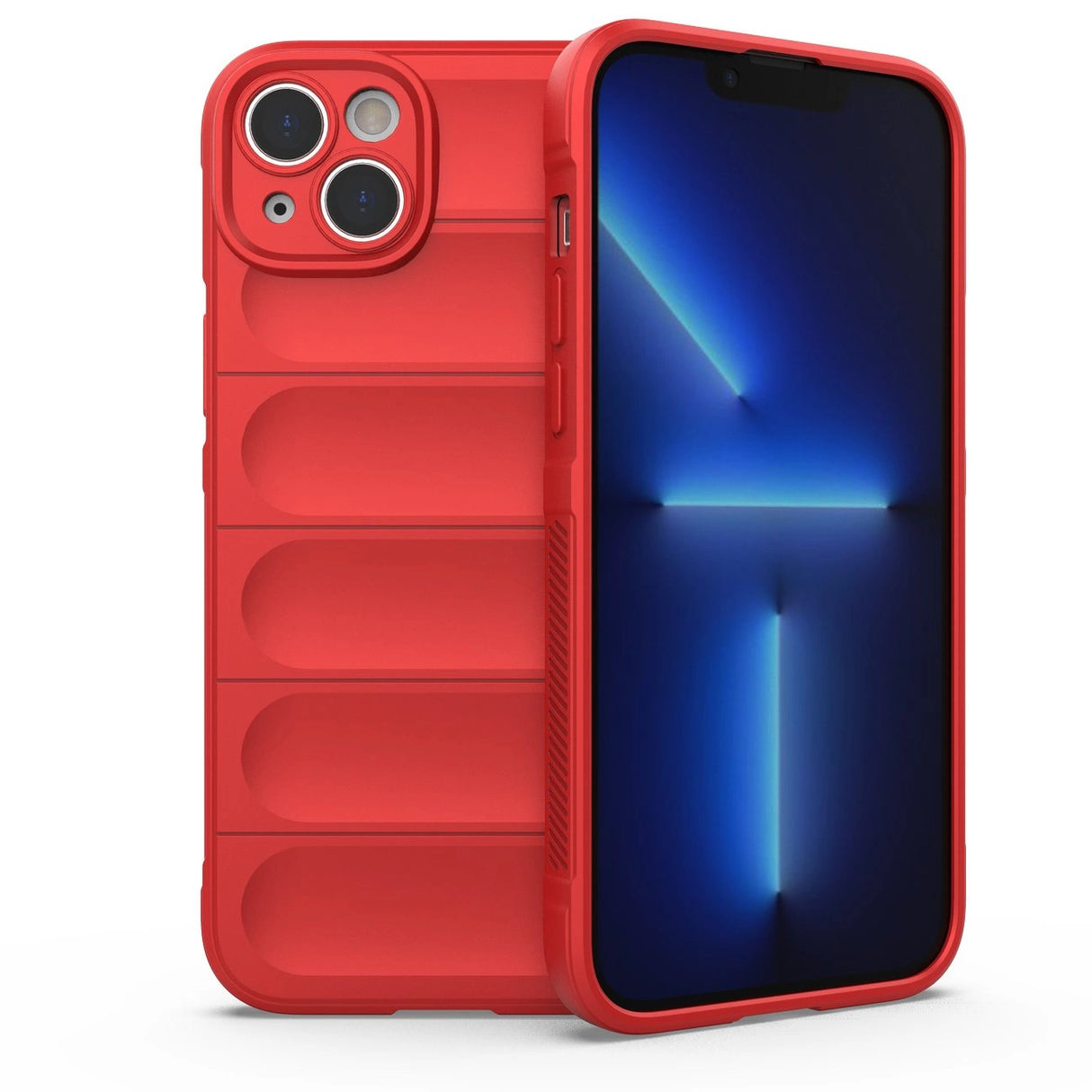 Magic Shield Case til iPhone 14 Plus fleksibelt pansret cover rød
