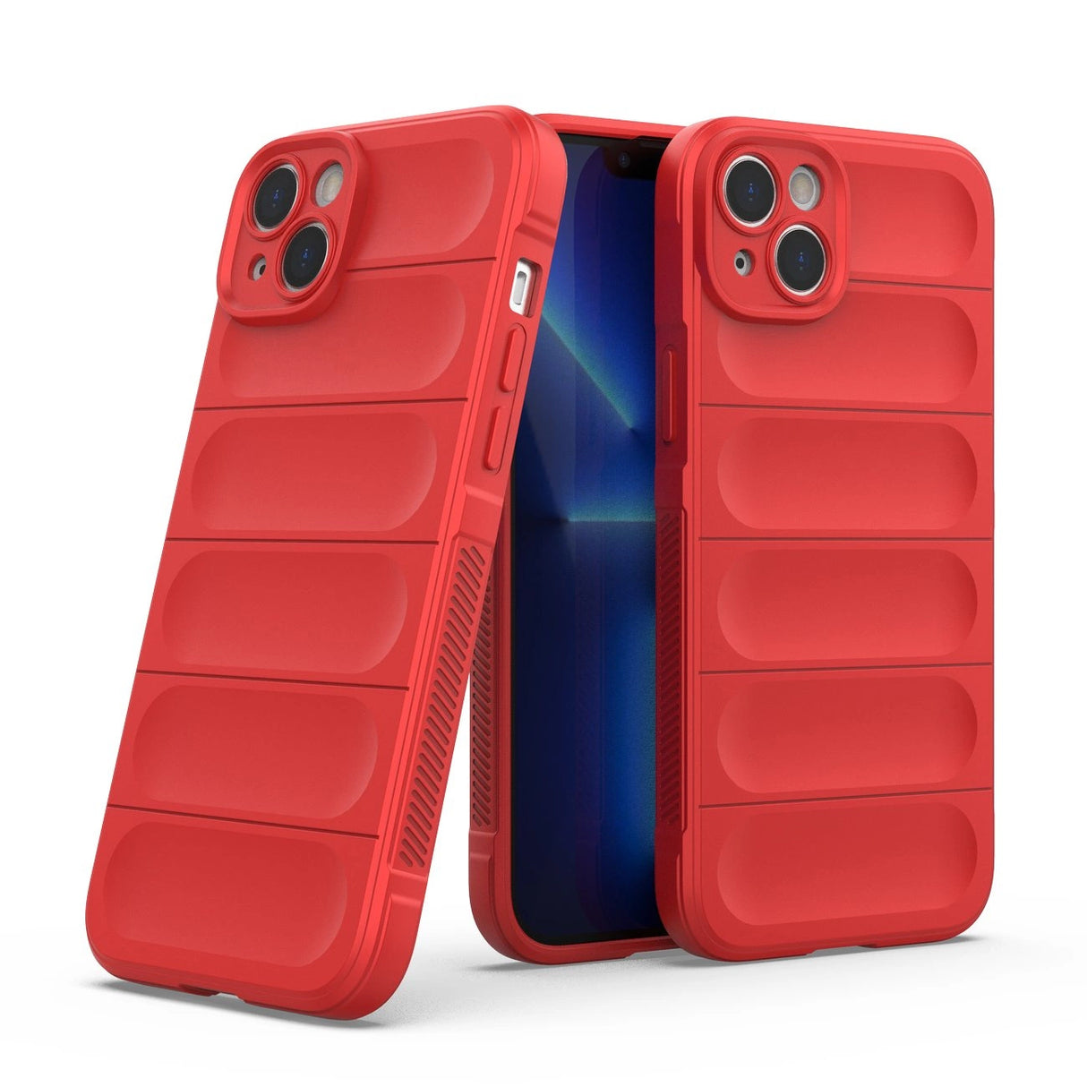 Magic Shield Case til iPhone 14 Plus fleksibelt pansret cover rød