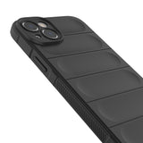 Magic Shield Case for iPhone 14 Plus elastisk rustet kuffert i burgundfarve