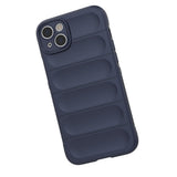 Magic Shield Case for iPhone 14 Plus elastisk rustet kuffert i burgundfarve