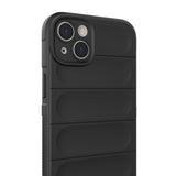 Magic Shield Case for iPhone 14 Plus elastisk rustet kuffert i burgundfarve