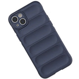 Magic Shield Case til iPhone 14 Plus fleksibelt pansret mørkblå omslag