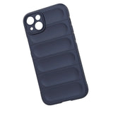 Magic Shield Case til iPhone 14 Plus fleksibelt pansret mørkblå omslag