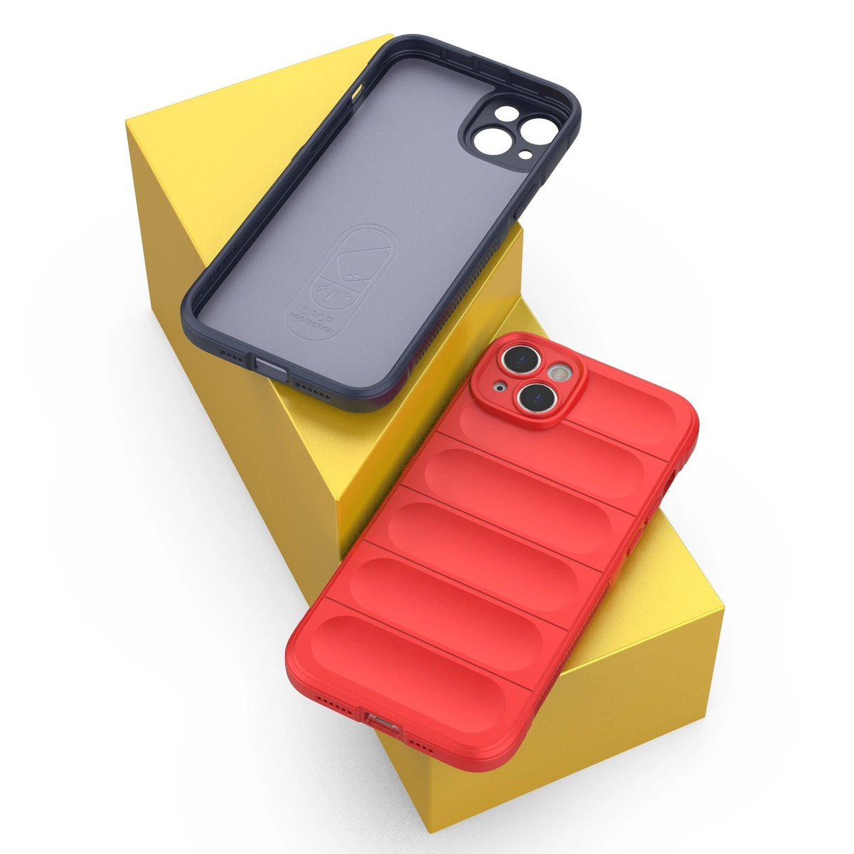 Magic Shield Case for iPhone 14 Plus fleksibelt pansret sag lysblå