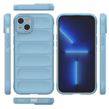 Magic Shield Case for iPhone 14 Plus fleksibelt pansret sag lysblå