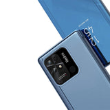 Clear View Case cover til Xiaomi Redmi 10C cover med en flap sort