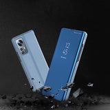 Clear View Case cover til Xiaomi 12 Lite cover med en flap pink