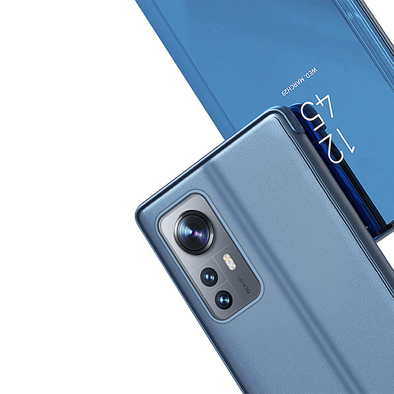 Clear View Case cover til Xiaomi 12 Lite blå flip cover