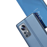 Clear View Case cover til Xiaomi 12 Lite blå flip cover
