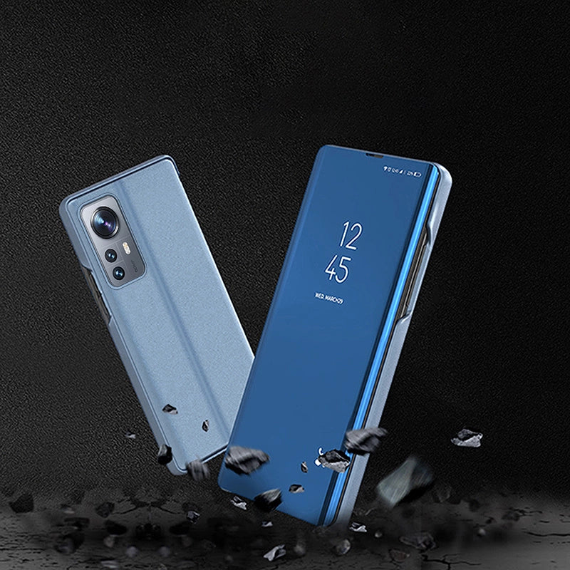 Clear View Case cover til Xiaomi 12 Lite cover med en flap sort