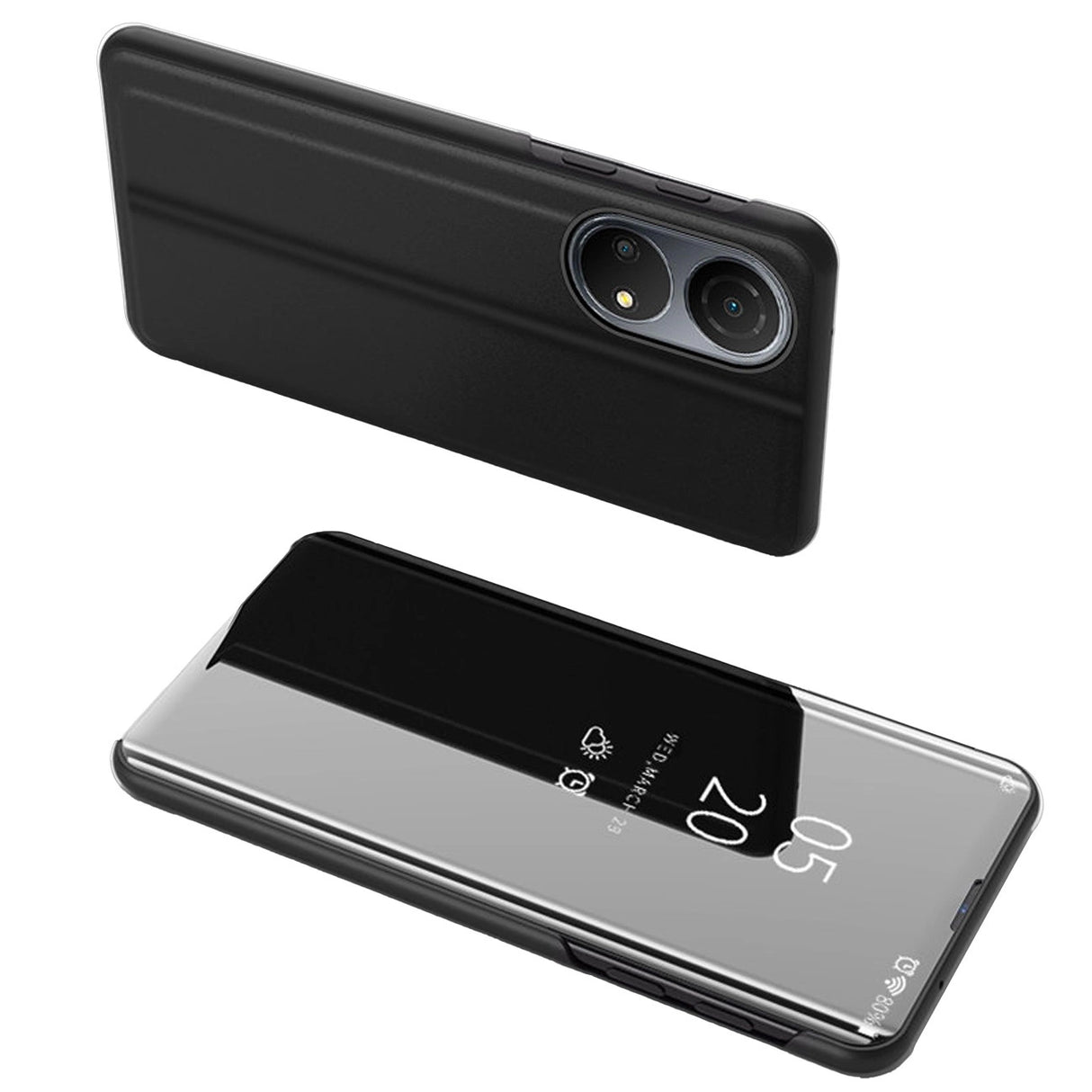 Clear View Case til Honor X7 / Honor Play 30 Plus flip cover sort