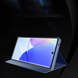 Clear View Case Case til Huawei nova 9 flip cover sort