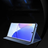 Clear View Case Case til Huawei nova 9 flip cover sort