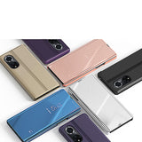 Clear View Case Case til Huawei nova 9 flip cover sort