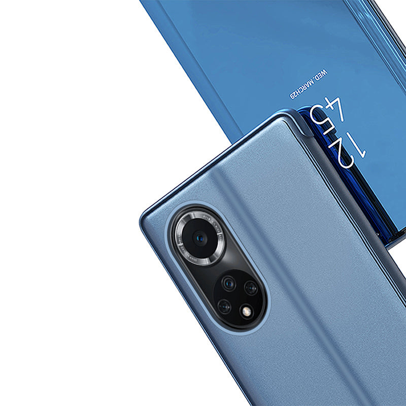 Clear View Case Case til Huawei nova 9 flip cover sort
