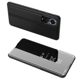 Clear View Case Case til Huawei nova 9 flip cover sort