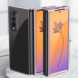 Hylde til Samsung Galaxy Z Fold 4 med blå metalramme