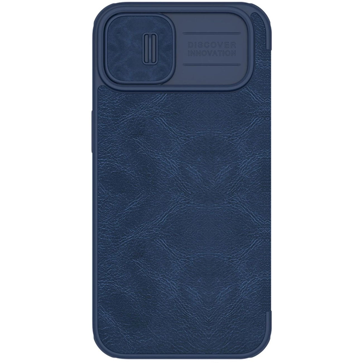 Nillkin Qin Leather Pro Case iPhone 14 Plus Camera Cover Holster Cover Flip Case Blue