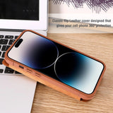 Nillkin Qin Leather Pro Case iPhone 14 Pro Max Camera Cover Holster Cover Flip Case Brown