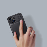 Nillkin Qin Leather Pro Case iPhone 14 Plus Camera Cover Holster Cover Flip Case Grøn