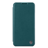 Nillkin Qin Leather Pro Case iPhone 14 Plus Camera Cover Holster Cover Flip Case Grøn