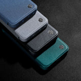 Nillkin Qin Leather Pro Case iPhone 14 Plus Camera Cover Holster Cover Flip Case Grøn
