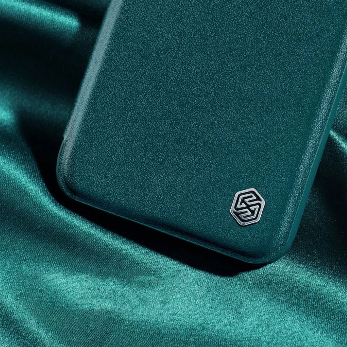 Nillkin Qin Cloth Pro Case Case for iPhone 14 Pro Max Kamera Cover Holster Cover Flip Case Blå