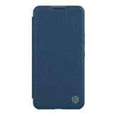 Nillkin Qin Cloth Pro Case Case for iPhone 14 Pro Max Kamera Cover Holster Cover Flip Case Blå