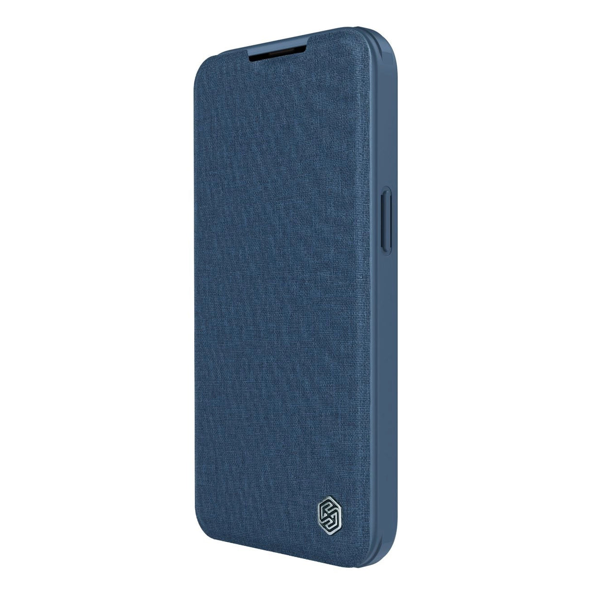Nillkin Qin Cloth Pro Case Case for iPhone 14 Pro Max Kamera Cover Holster Cover Flip Case Blå