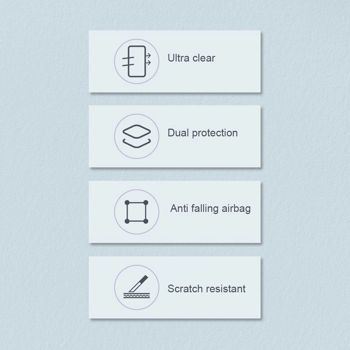 Nillkin Nature Pro sag iPhone 14 Pro pansret cover blå cover