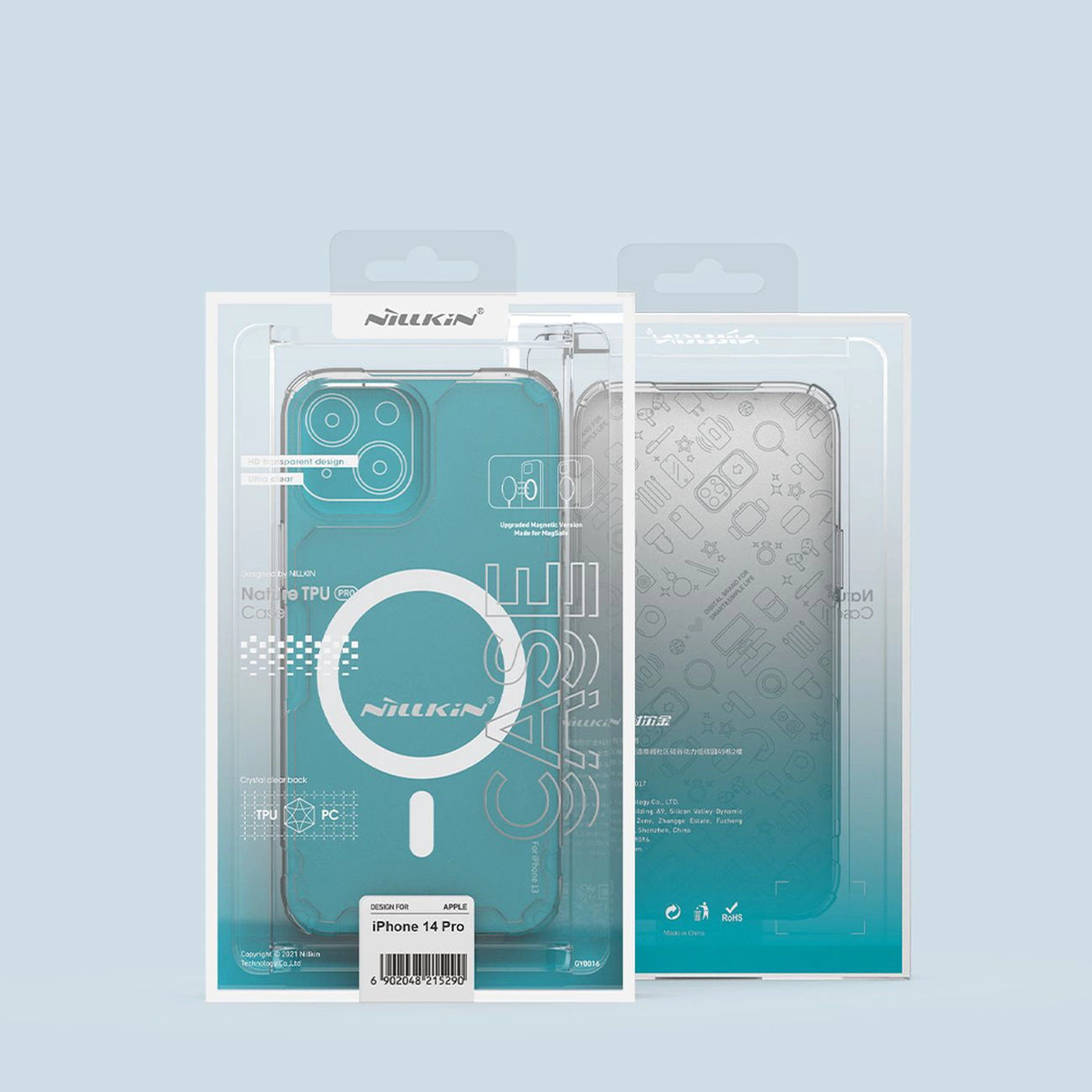 Nillkin Nature Pro Magnetisk Case iPhone 14 Pro Magnetisk Case MagSafe blå