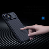 Nillkin CamShield Pro Magnetisk Case iPhone 14 Plus Cover Camera Protector Blue (med MagSafe)