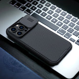 Nillkin CamShield Pro Magnetic Case iPhone 14 Pro Max Cover Camera Protector Blue (med MagSafe)